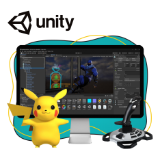 Мир игр на Unity 2D на популярном движке + AI-помощники - КИБЕРшкола программирования для детей, компьютерные курсы для школьников, начинающих и подростков - KIBERone г. Тимашёвск