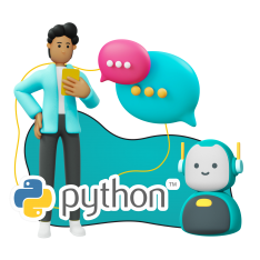 Умный чат-бот на Python - КИБЕРшкола программирования для детей, компьютерные курсы для школьников, начинающих и подростков - KIBERone г. Тимашёвск