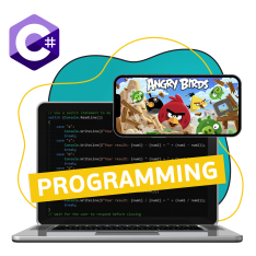 Программирование на C#. Удивительный мир 2D-игр - КИБЕРшкола программирования для детей, компьютерные курсы для школьников, начинающих и подростков - KIBERone г. Тимашёвск