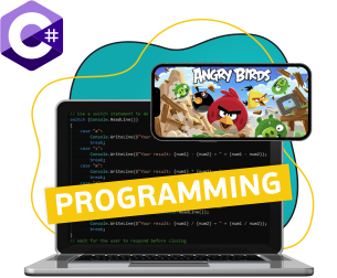 Программирование на C#. Удивительный мир 2D-игр - Школа программирования для детей, компьютерные курсы для школьников, начинающих и подростков - KIBERone г. Тимашёвск