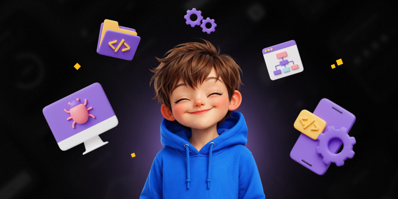 Идеальный сайт с нуля: код, дизайн и AI-помощник - КИБЕРшкола программирования для детей, компьютерные курсы для школьников, начинающих и подростков - KIBERone г. Тимашёвск